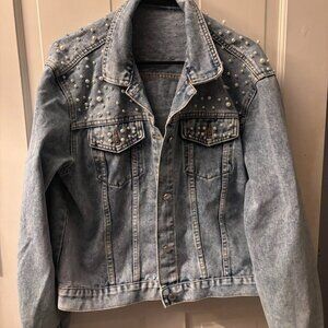 Studded Jean Jacket – Large